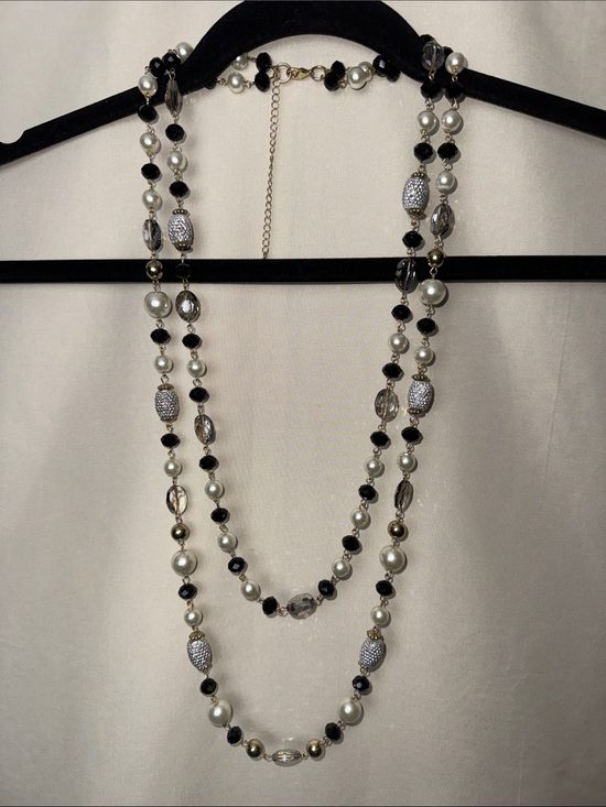 Jewelry - Two-Strand Pearl and Bead Necklace